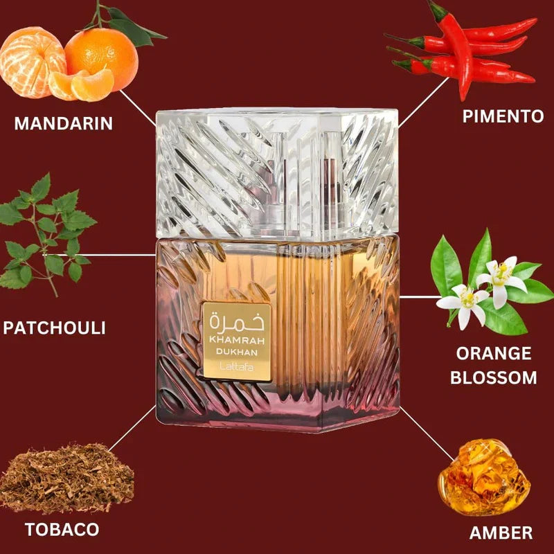 Khamrah Dukhan Lattafa Perfumes for men