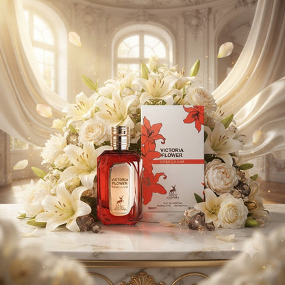 Maison Alhambra Victoria Flower Rosa Lilium Eau de Parfum Spray for Women, 3.4 Ounce -100 ml.