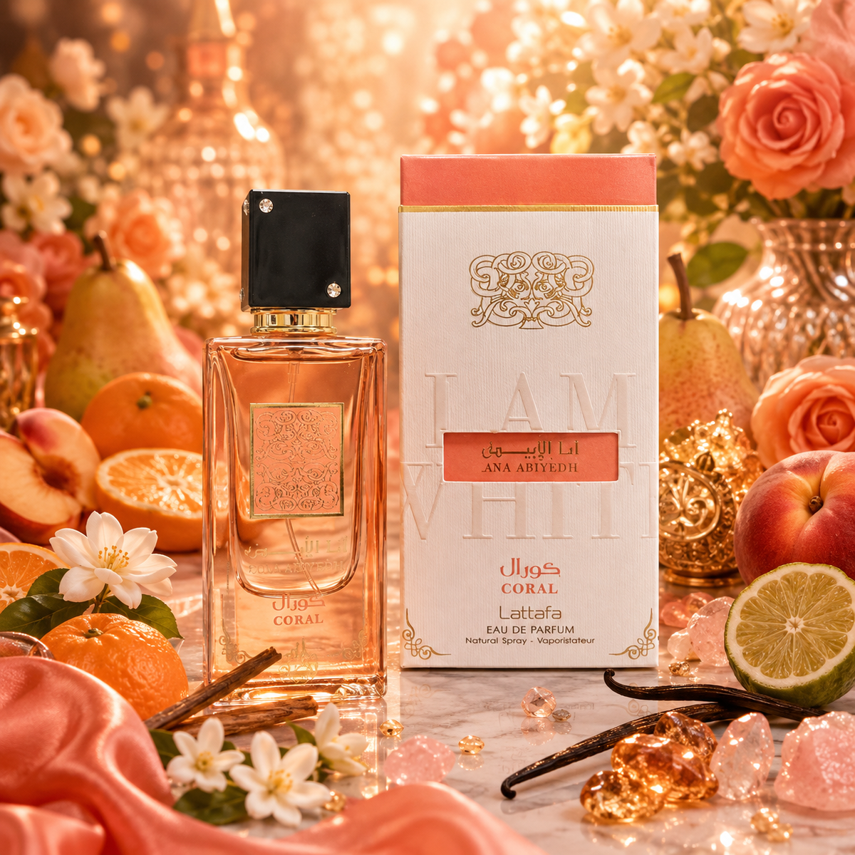 Ana Abiyedh Coral Lattafa Perfumes for women and men