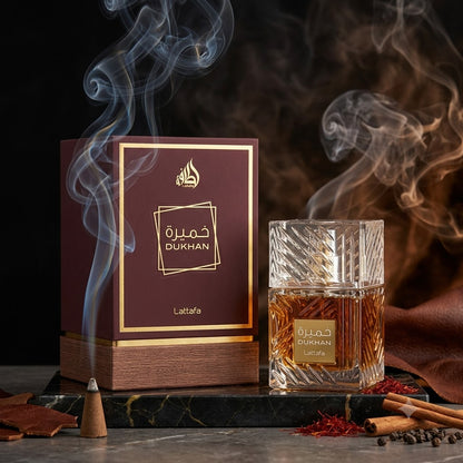 Khamrah Dukhan Lattafa Perfumes for men