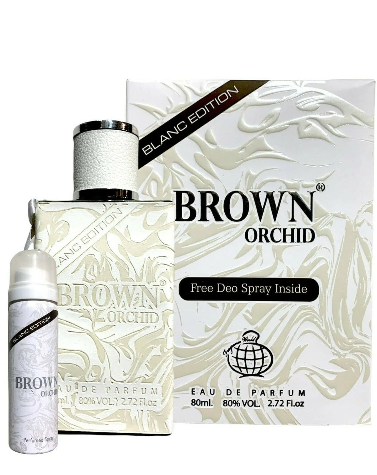 Fragrance World Brown Orchid Blanc Edition Eau de Parfum | 80ml Unisex Fragrance