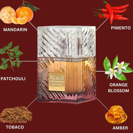 Khamrah Dukhan Lattafa Perfumes for men