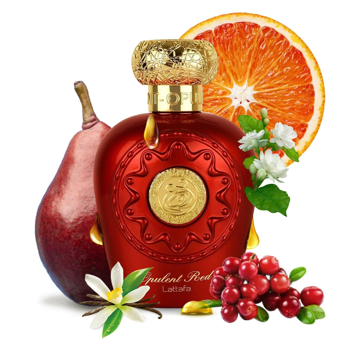 Opulent Red Lattafa Perfumes for women and men