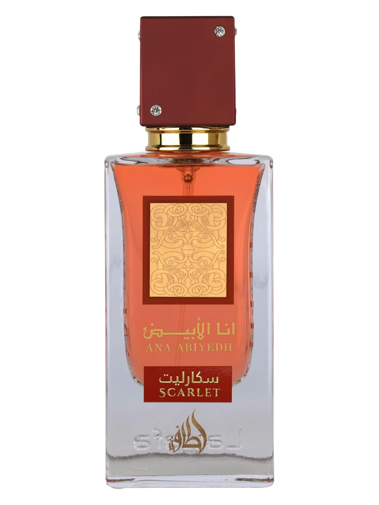 Lattafa Ana Abiyedh Scarlet Eau De Parfum (60ml) – Bold Cherry, Rose & Caramel Gourmand