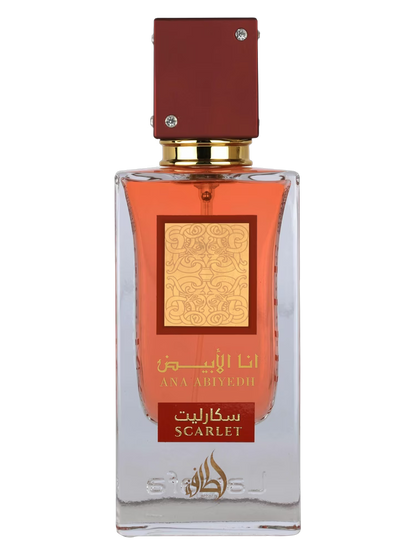 Lattafa Ana Abiyedh Scarlet Eau De Parfum (60ml) – Bold Cherry, Rose & Caramel Gourmand