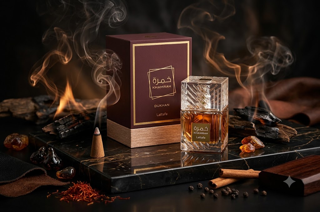 Khamrah Dukhan Lattafa Perfumes for men